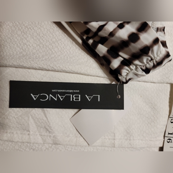 NWT LA BLANCA WOMENS BANDED BIKINI SWIMSUIT BOTTOM JAVA SIZE 6 - Picture 10 of 10